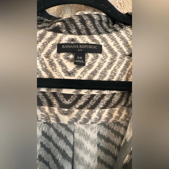 Banana Republic Factory Black and White Patterned Dress - Picture 3 of 5